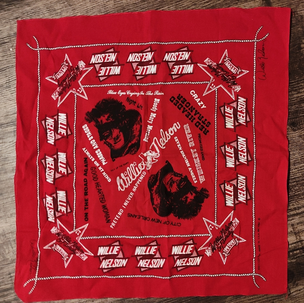 Willie Nelson Handkerchief